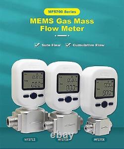 0-250L/min Digital Gas Flow Meter Tester Portable Gas Mass Air Flow Rate Meter