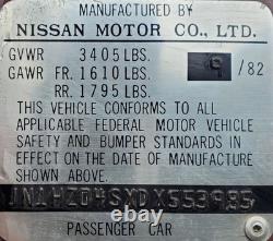 1981 1982 1983 Nissan 280ZX OEM Non Turbo Air Flow Meter 31622420