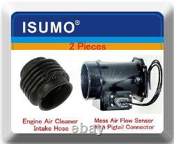 3 Pc Mass Air Flow Meter With Connector & Intake Hose Fits I30 96-01 Maxima 95-99