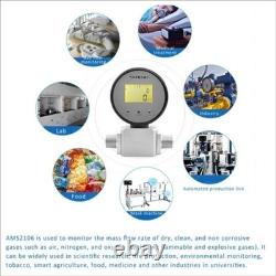300L Digital Gas Flow Meter Gas Mass Air Nitrogen Oxygen Flow Rate Meter