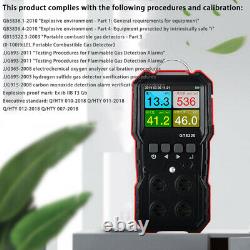 4 in 1 Gas Detector O2 H2S CO LEL EX Gas Test Meter Analyzer Air Quality Monitor