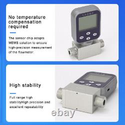 50L-300L Gas Flow Meter Gas Mass Air Methane Argon Oxygen Flow Rate Micro Meter