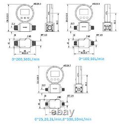 50ML-300L Digital Gas Flow Meter Gas Mass Air Nitrogen Oxygen Flow Rate Meter