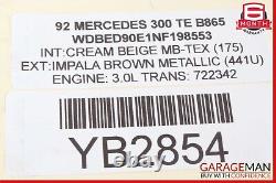 86-93 Mercedes W124 300TE 300E 300SE Bosch Air Flow Meter M103 0438121033 OEM