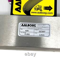 Aalborg GFM57 Mass Flow Meter for Air LCD 200 LPM Stainless GFM57S-VDL6-A0 New