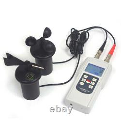 Air Flow Meter Anemometer Air Velocity Temp Tester Wind Speed Detector Data Hold