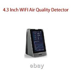 Air Quality Monitor Detector TOVC PM1.0 HCHO PM10 CO2 Humidity Monitor 4.3 Inch