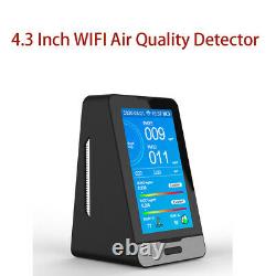 Air Quality Monitor Detector TOVC PM1.0 HCHO PM10 CO2 Humidity Monitor 4.3 Inch