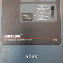 AirFlow Anemometer Air Velocity and Volume Flow Meter AV 2, Rotating Vane