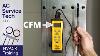 Airflow Cfm Measured With A Hot Wire Anemometer