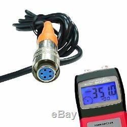 Anemometer 3-Cup Sensor Air Flow Temp Wind Speed Height Direction Tester Meter