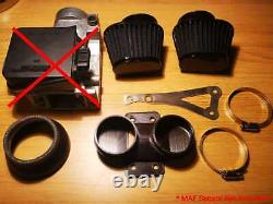 BMW K100 Air Flow Meter Adapter and bracket custom build Twin cone filter