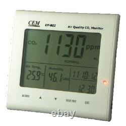 CEM DT-802 Indoor Air Quality Monitor Temperature RH CO2 Carbon Dioxide Meter