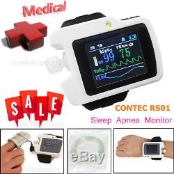 CONTEC RS01 Sleep Apnea Meter SpO2 Nose Air flow Monitor Software Analyzer Alarm