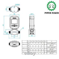 Digital Gas Air Nitrogen Oxygen Flow Meter Gas Flow Meter W G1/2 Interface RS485