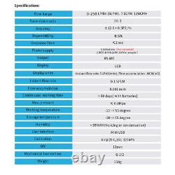 Digital Gas Air Nitrogen Oxygen Flow Meter Gas Flow Meter w G1/2 Interface RS485