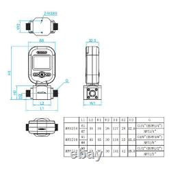 Digital Gas Air Nitrogen Oxygen Flow Meter Gas Flow Meter w G1/2 Interface RS485