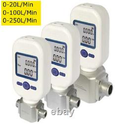 Digital Gas Flow Meter Air Gas Mass Flow Rate Tester Nitrogen Oxygen Metering US