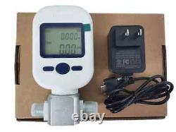 Digital Gas Flow Meter Air Nitrogen Oxygen Flow Rate Meter with Rate 0-20L/Min