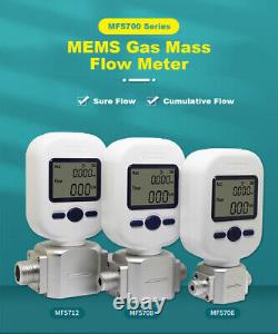 Digital Gas Mass Flow Meter Oxygen Gas Air Flow Rate Tester Flowmeter 020L/250L