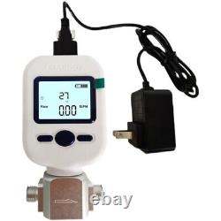 Digital Mass Flow Meter Gas Mass Air Nitrogen Oxygen Flow Rate Meter 0-20L/Min