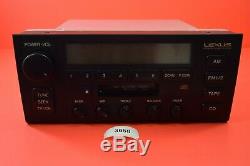 F#3 95-97 Lexus Ls400 Radio Stero Head Unit Cassette Player CD 86120-50360 Oem