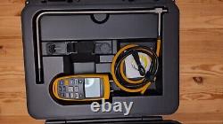 Fluke 922 Airflow Meter HVAC Air Pressure Velocity Flow Meter Pitot Tube Kit