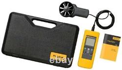 Fluke 925 impeller anemometer Meter, Wind speed air flow Velocity Temperatu F925