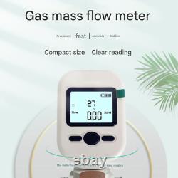 Gas Flow Meter Digital Gas Mass Air Nitrogen Oxygen Flow Rate Meter 0-20L/MinTe1