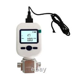 Gas Flow Meter Digital Gas Mass Air Nitrogen Oxygen Flow Rate Meter 0-20L/MinTe1