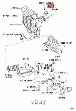 Genuine Allex ZZE124 ZZE123 Allion ZZT245 ZZT240 AZT240 MAF AFM Air Flow Meter