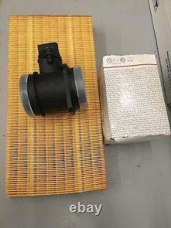 Genuine Bosch Audi VW 1.8T MAF Air Mass Sensor + Air / Oil Filters + Thermostat