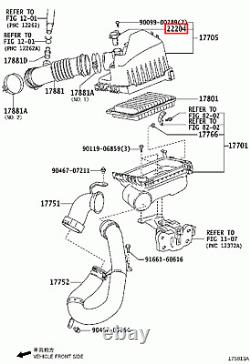 Genuine Corolla Fielder ZRE144 ZRE142 Mass Air Flow Meter Sensor MAF