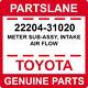 Genuine Oem Toyota Avalon Camry Lexus Scion Intake Air Flow Meter 22204-31020