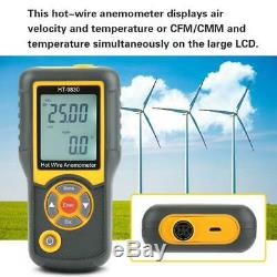 HT-9830 Digital Anemometer Wind Speed Meter Air Flow Volume LCD Gauge Tester