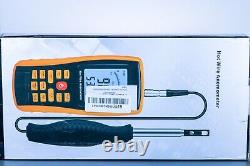 Hot wire anemometer handheld Wind Meter, CMM CFM Air Flow Meter, Air Temperature