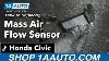 How To Replace Install Mass Air Flow Sensor 2008 09 Honda CIVIC