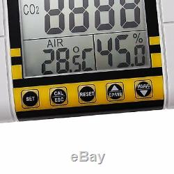 Interior Monitor Calidad del Aire Temperatura Dióxido de Carbono CO2 02000ppm