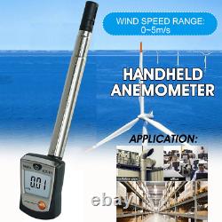 Mini LCD Digital Anemometer Wind Speed Meter Air Flow LCD Gauge Handheld 05m/s