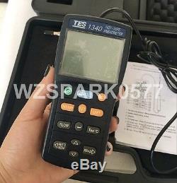 New TES-1340 Hot Wire Thermo Anemometer Digital Anemometer Air Wind Flow Meter