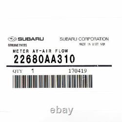 OEM 02-08 Subaru Impreza STi WRX METER MASS AIR FLOW SENSOR MPN 22680AA310