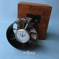 Old West German Anemometer Air Flow Meter Wind Gauge in Box by W Lambrecht