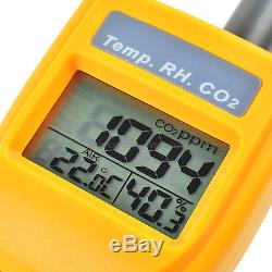 Portable 9999ppm CO2 Level RH DP WB Meter Thermometer Indoor Air Quality Monitor