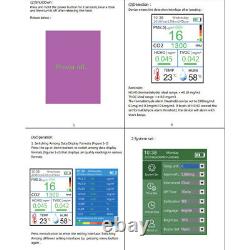 Portable LCD Air Quality Monitor PM2.5 Formaldehyde HCHO VOC CO2 Gas Detector