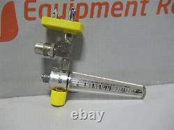 Precision Medical 8MFA Air Flow o2 Valve Oxygen Flowmeter Fitting Quick Connect