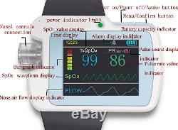 RS01 Watch Sleep apnea screen meter, spo2+pr+Nose air flow, PC analysis software