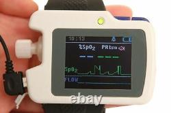 Sleep apnea screen meter Nose Air Flow Wrist Respiration Sleep Monitor SpO2, PR