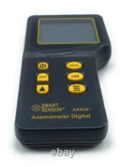 Smart Sensor Anemometer Air Flow Meter Intell Instruments Plus AR826+ Digital