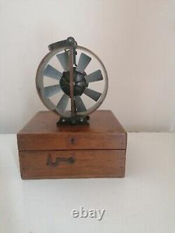 Superb Antique Air Flow Meter in original mahogany box