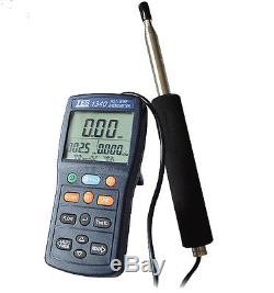 TES-1340 Digital Anemometer Air Wind Flow Meter Tester, Hot-Wire Anemometer